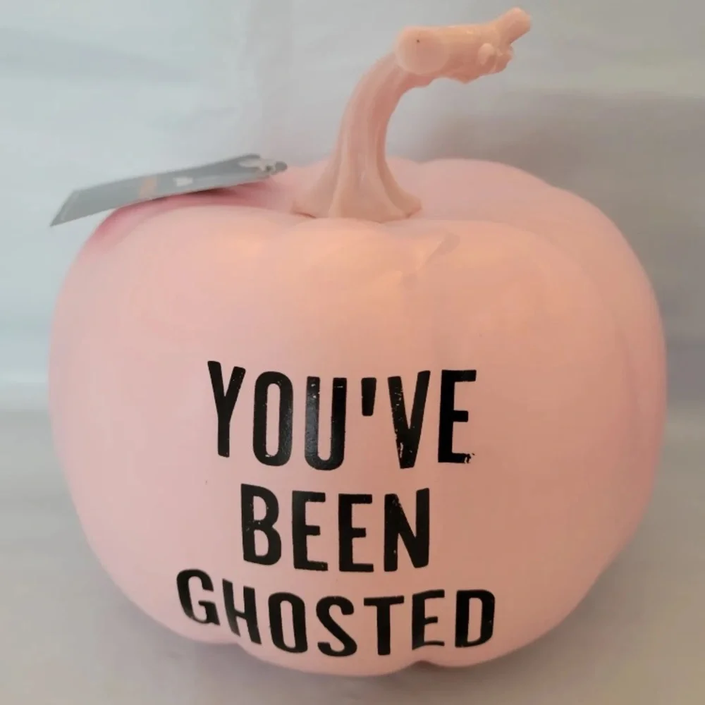 3x Bullseye Playground Pumpkin Set Purple Pink White Spooky You’ve Been Ghosted